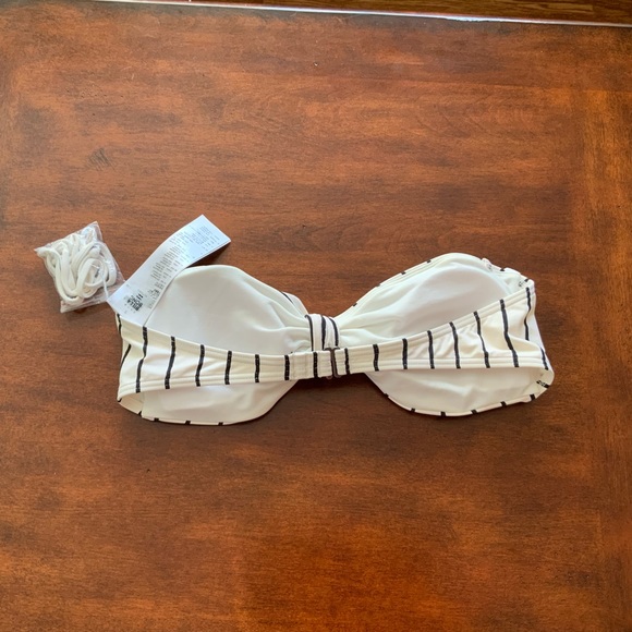 Billabong Flora Beat Striped Bandeau Bikini Top - Picture 7 of 14